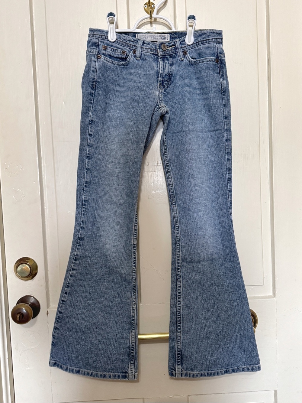 Express Cetine Low Rise Flare Jeans Size 2 Short Y2K